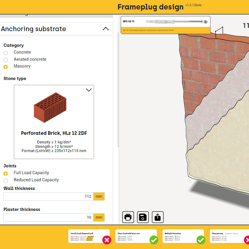 CELO Software MFR - calculate your fixings for facade subructure